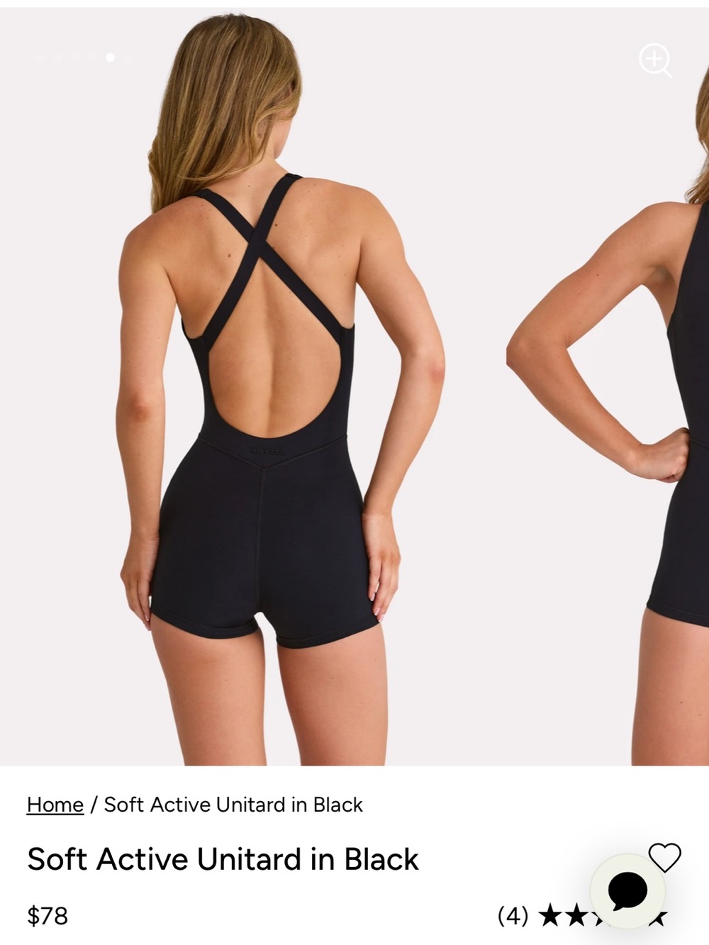 Bo and tee romper in black